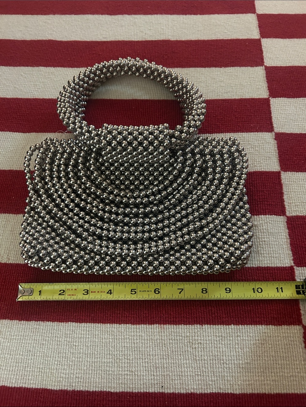 NWT Silver Beaded Anthropologie Bag - Picture 7 of 8